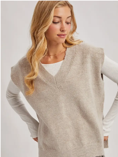 Oversized Knit Vest | Blueberry Special Boutique